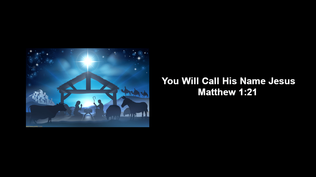 You Will Call His Name Jesus Image